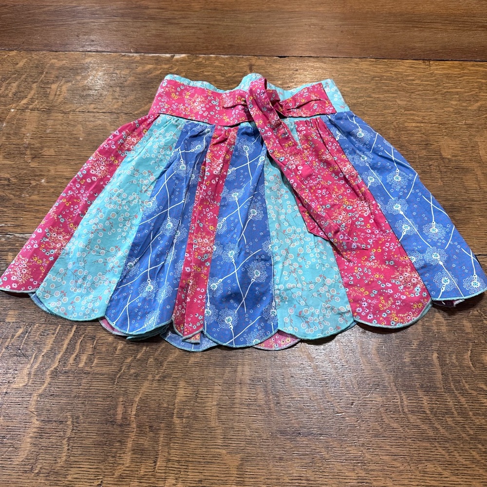 Matilda Jane girls twirl patchwork A-Line Skirt sz 4 T